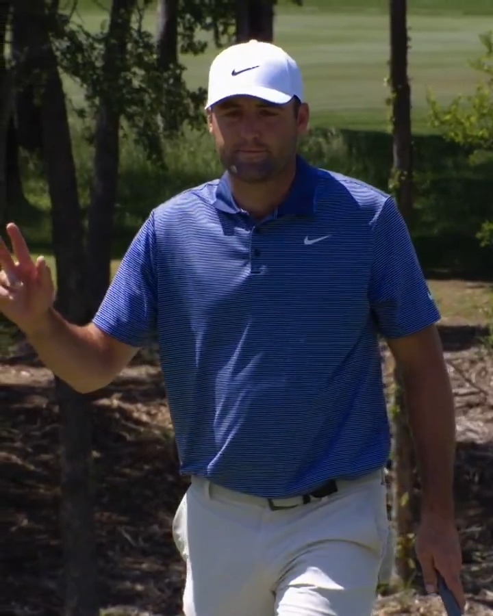 🚨🎮⛳️ #VIDEO GAME GOLF — Scottie Scheffler runs away and hides, clearing the field by 9 strokes and is 32 UNDER. -9 on his round, he is in need of just two more pars to break the all time 72-hole scoring record on the PGA TOUR. 🤯 SCHEFFLER FANS