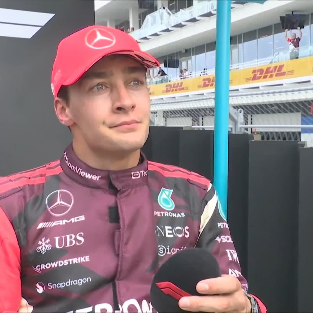 "I've been struggling this weekend, but when it mattered we got a really good result" 💪 George on his P3 in Miami 🎙️