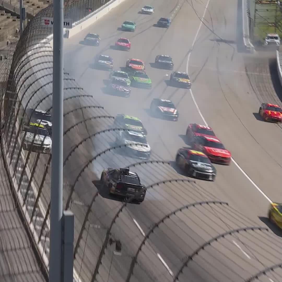 There's mayhem on the backstretch!