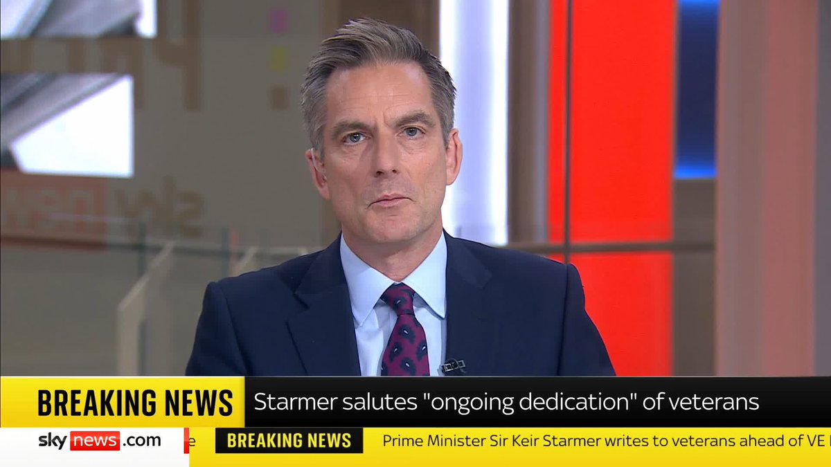 BREAKING: Sir Keir Starmer has written an open letter to veterans ahead of this week's VE Day commemorations, saluting their "ongoing dedication to keeping our country safe". Sky's @JonathanSamuels has the latest. Read more ➡️ 📺 Sky 501 and YouTube
