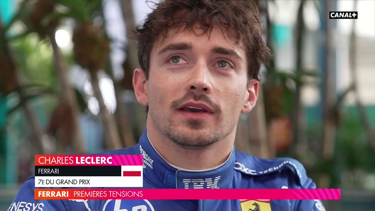 🎙️"C'est pas beau un week-end comme ça" Charles Leclerc revient sur les échanges de positions entre les 2 pilotes de chez Ferrari ⬇️ #MiamiGP #F1