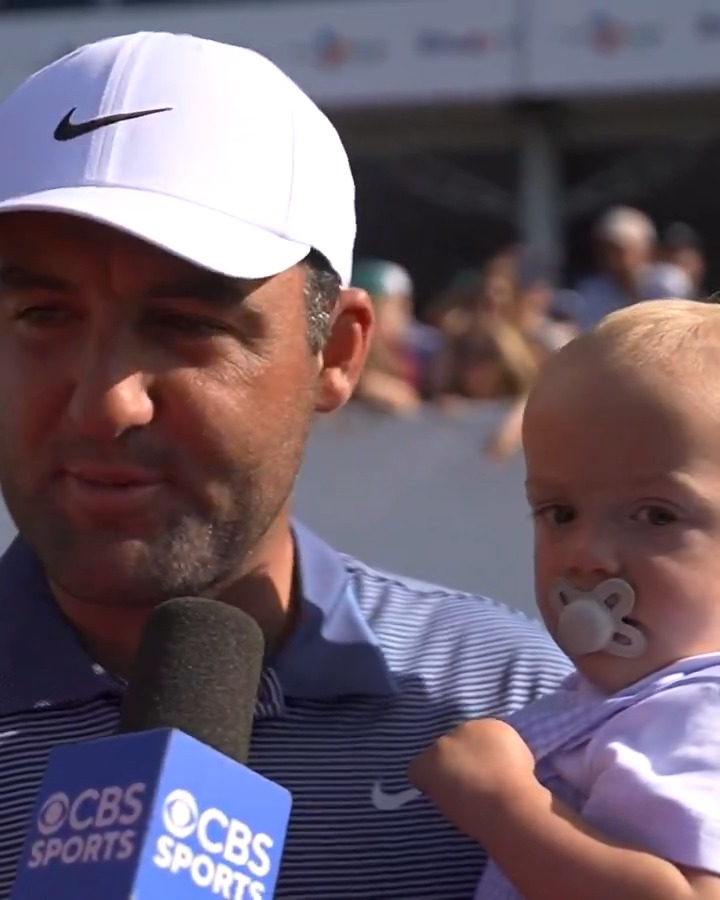 A full-circle moment 🥹 Scottie Scheffler gets emotional after winning the same tournament he started his professional career in 2014.