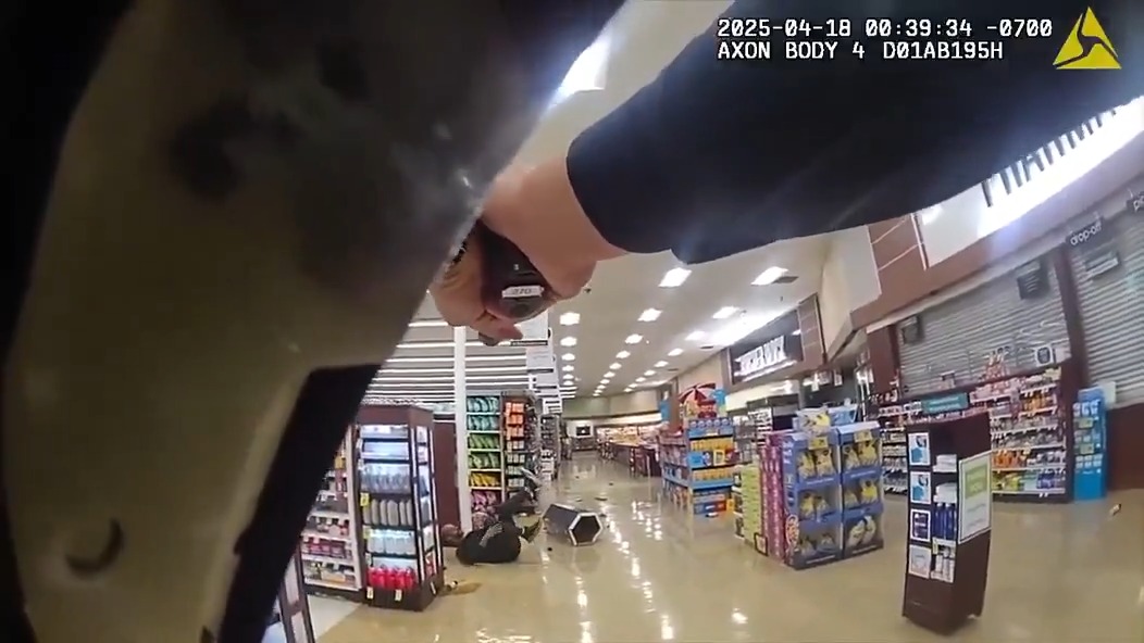Morgan Hill California police shoot man throwing wine bottles whilst armed with a knife. He did not die.... #rural #california #police #mentalillness #FAFO #BallisticTest #cops #wine