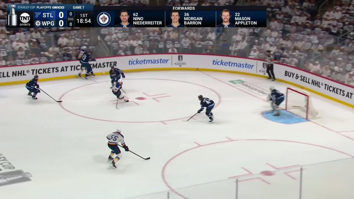 BLUES STRIKE FIRST IN GAME 7! What a play by Parayko going for the extra pass 🔥