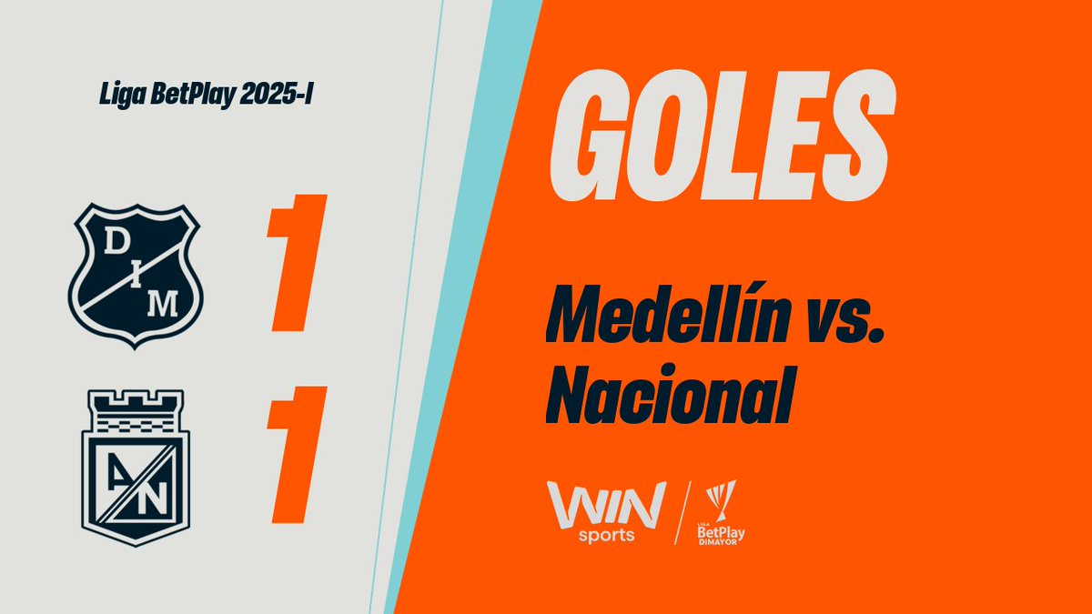 "Vinicius" Porque convirtió este gol sobre la hora para el empate de Independiente Medellín por 1-1 ante Atlético Nacional en el clásico por la Liga de Colombia. Y después ustedes dicen que el tipo no aparece en los clásicos, domó acá Vini.