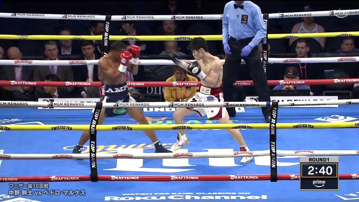 ＼ついに開幕！／ 『Prime Video Boxing 12 in Las Vegas』 試合速報 中野幹士 vs ペドロ・マルケス 戦いのゴングが鳴らされた！ 中野、ボクシングの聖地でその実力を示せるか。 ▼5試合中1試合目をプライムビデオで独占ライブ配信中 #primevideoboxing