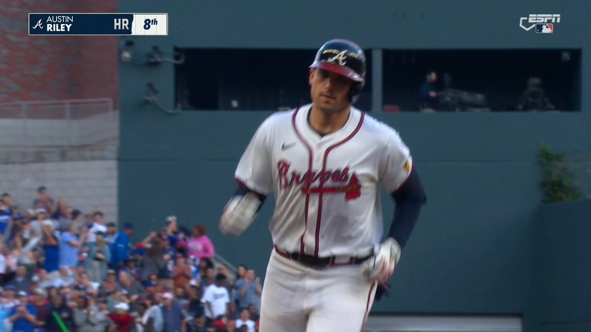 AUSTIN RILEY HOMERS AGAIN ๐ฑ The Braves are cooking early over the Dodgers on ESPN ๐ฟ