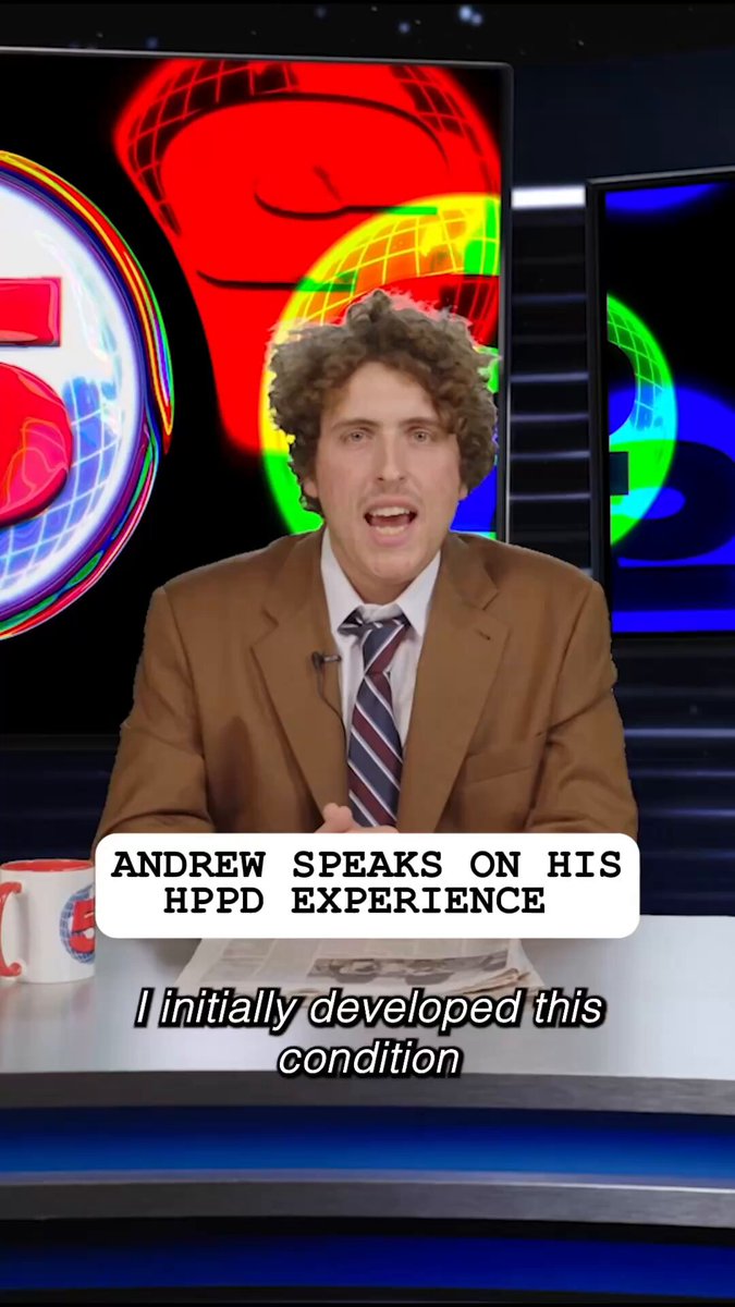 Andrew opens up about his experience with HPPD