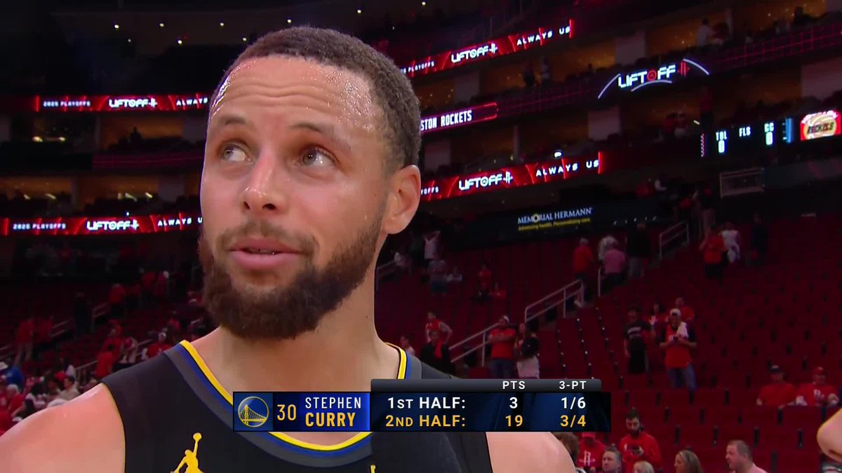 "We had 48 minutes to dig deep" 🗣️ Steph spoke to Lauren Jbara about what went right for the Dubs tonight in Game 7