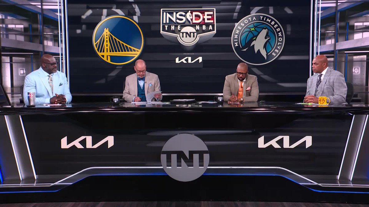 Kenny &amp; Shaq see Golden State as a matchup problem for Minnesota, while Chuck's running with the Wolves 👀