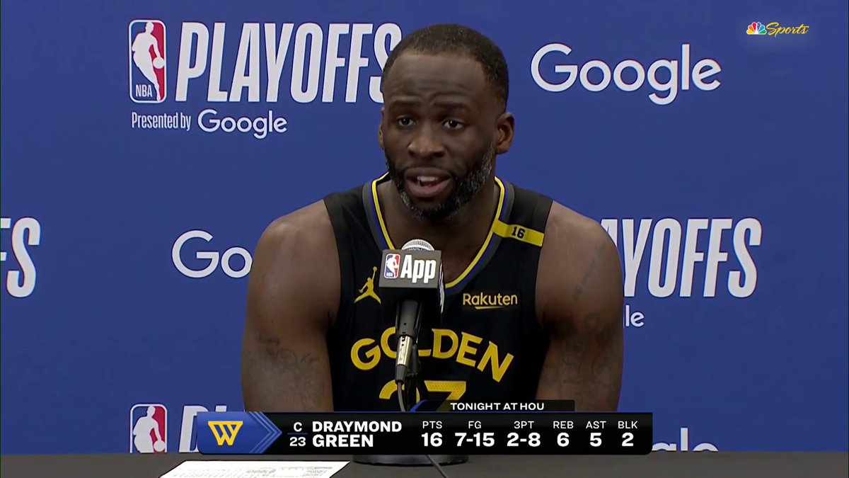 "I spent the last two days embarrassed at what I gave to the game, what I gave to the world." Draymond reveals what fueled his performance in tonight's win
