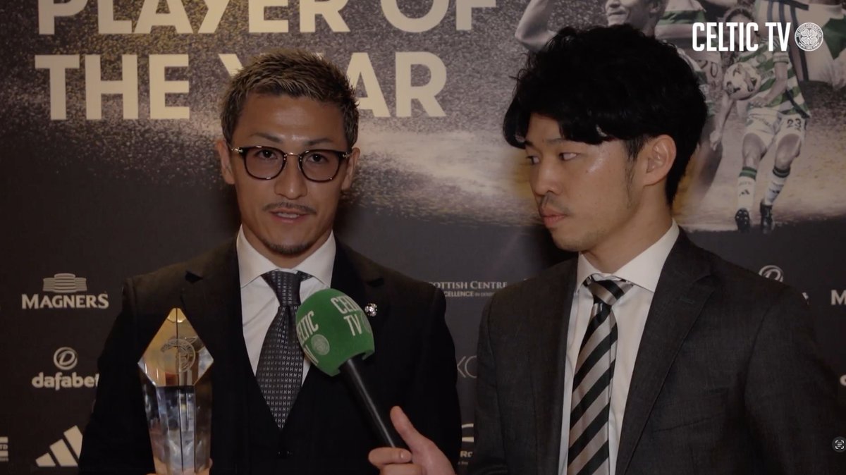 お待たせしました！ クラブの年間MVPに輝いたダイゼンのインタビューをどうぞ🎙️ #CelticPOTY🥇 | #CelticFC🍀🏆