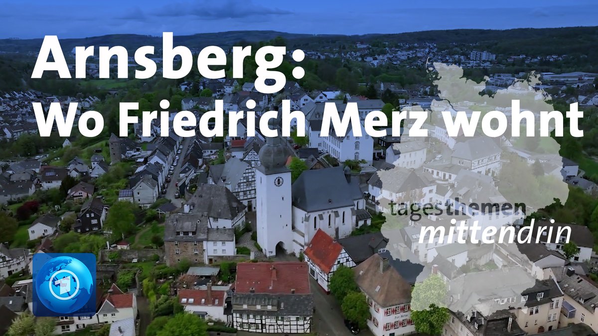 Wir waren #mittendrin in Arnsberg, der Stadt im Sauerland, in der Friedrich Merz wohnt, und haben uns einmal umgehört, wie es sich dort lebt und was die Menschen so über ihren berühmten Nachbarn denken. WDR (red)