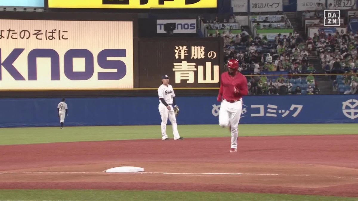 弾丸ライナーでカープファンのもとへ 先制はファビアンの第3号ホームラン 打球はあっという間にレフトスタンドへ ⚾プロ野球(2025/5/5) 🆚ヤクルト×広島 📱Live on DAZN #オレをみろ #carp