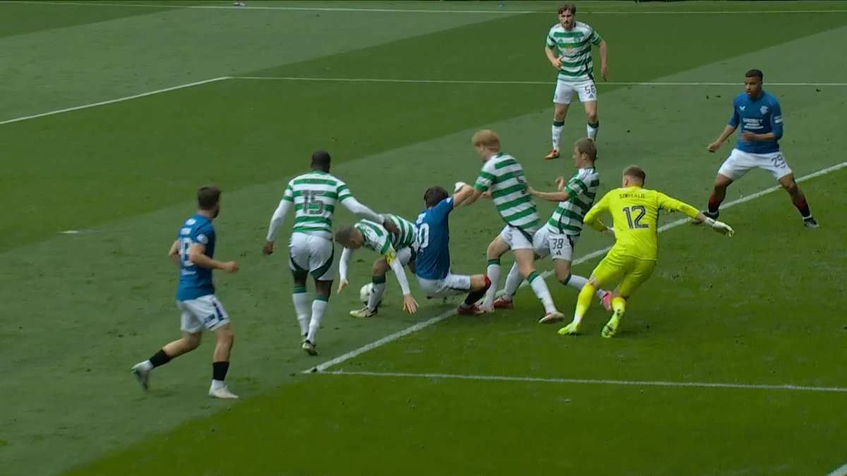 🗣️ "Not a penalty for me." The Ref Watch team agree Rangers' Ianis Hagi should not have been awarded a penalty against Celtic ⤵️