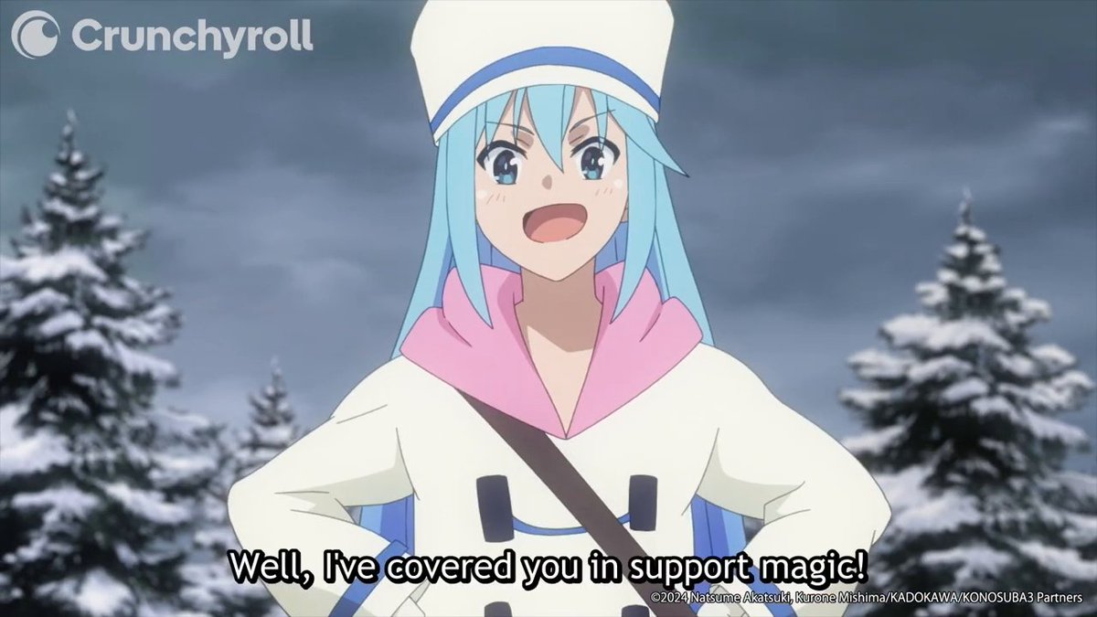 She’s not fearless, she’s thrilled 😭 (via KONOSUBA -God's Blessing on This Wonderful World! 3 -BONUS STAGE-) Konosuba