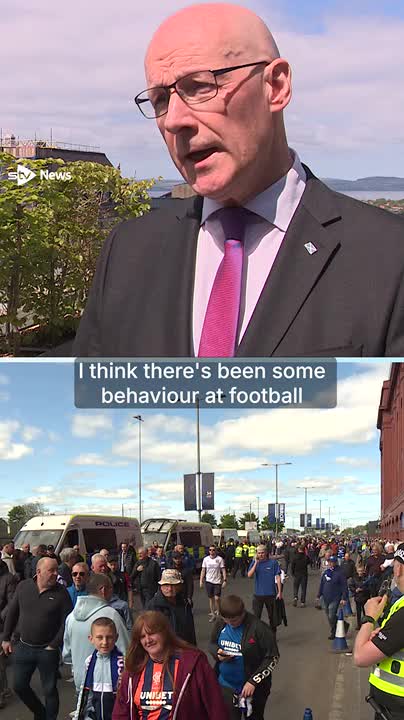 Swinney brands Rangers banner ‘unacceptable’.