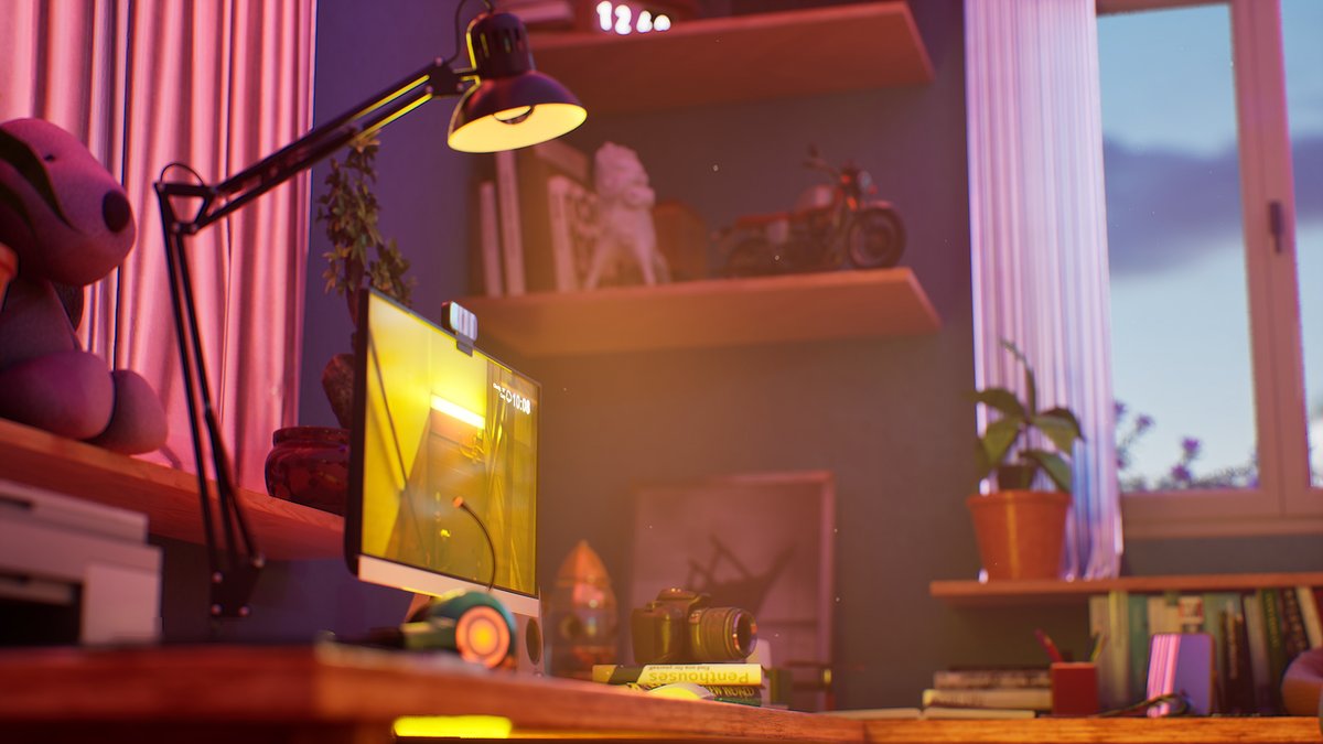 Senior Environment Artist Jhosep Chevarria Capacoila created the perfect environment to bundle up and lock in with Cozy Lo-Fi Room ☕ Jhosep had this to share on the creation of the project: "During the creation of this project, I utilized MegaLights, a powerful new feature that significantly boosted both performance and creativity in terms of the level of detail in the scenery. I was able to use multiple spot and point lights and was impressed by the performance compared to lights without MegaLights."