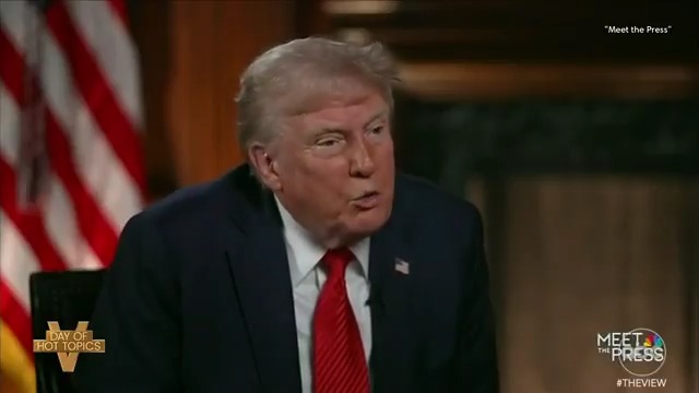 TRUMP ‘UNSURE’ ABOUT UPHOLDING CONSTITUTION: #TheView co-hosts react to Pres. Trump's recent wide-ranging interview with 'Meet the Press' where a question about mass deportations turned into a debate on civics.
