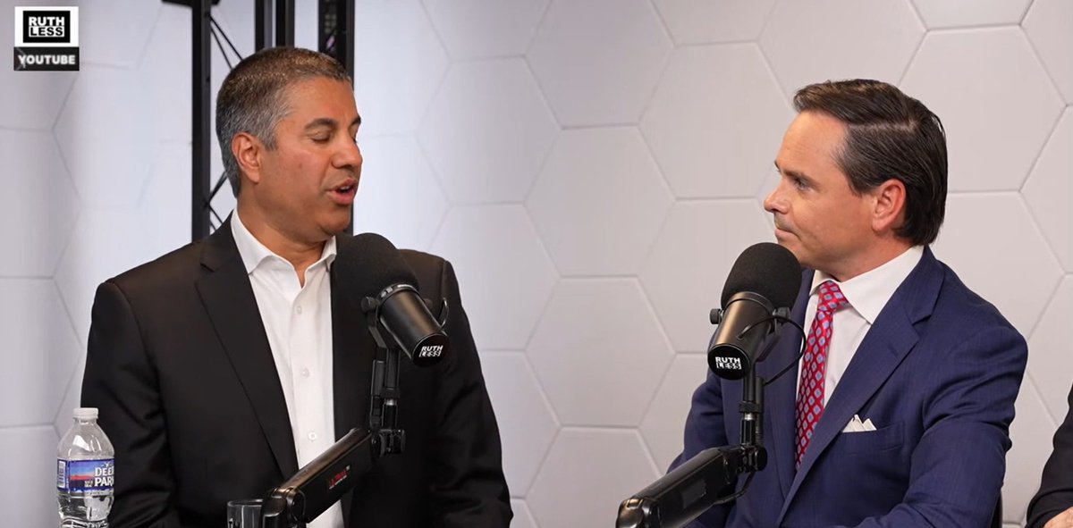 CTIA President and CEO, Ajit Pai, discussed the importance of reauthorizing spectrum auction authority with a #5G spectrum pipeline on the Ruthless Podcast.