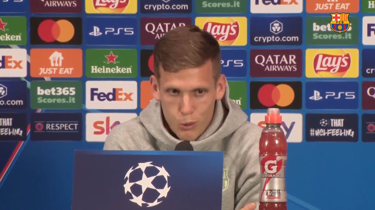 🎙️ DANI OLMO: “In the games we've played against direct rivals and we've won, it's been due to the team's merit and hard work.” #InterBarça UEFA Champions League