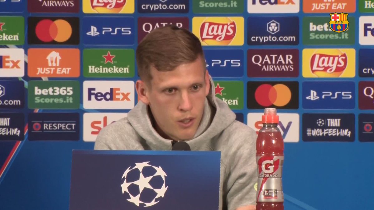 🎙️ DANI OLMO on Hansi Flick: "We have full confidence in him and his staff." #InterBarça UEFA Champions League