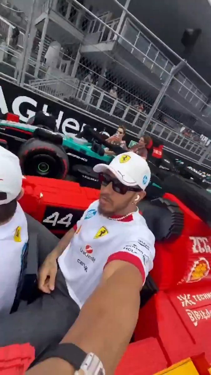Lewis' LEGO race POV is something to behold! 😂 #F1 #MiamiGP