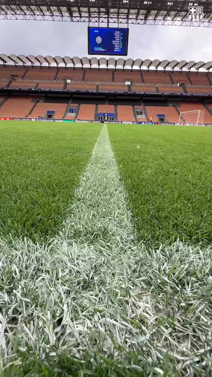 The stage is set. #InterBarça UEFA Champions League