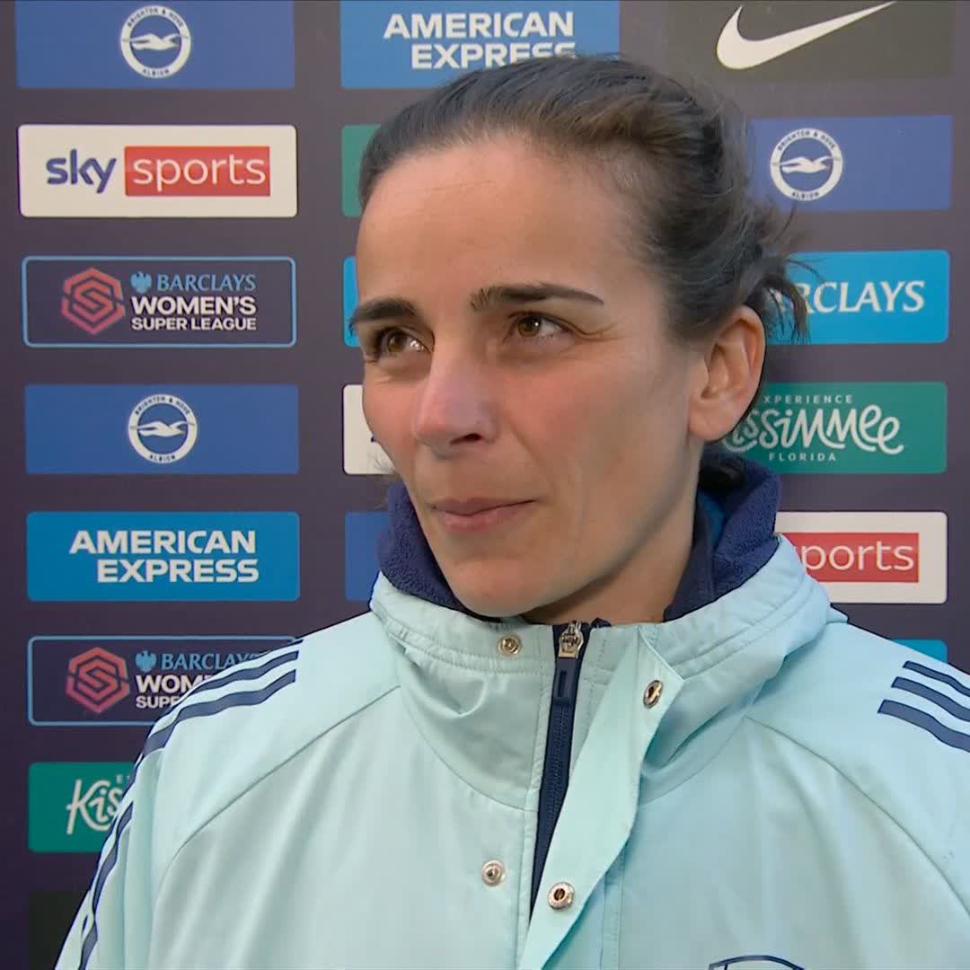 "It's not what we're about" 🗣️ Arsenal boss Renee Slegers reacts to her team's defeat to Brighton 👇