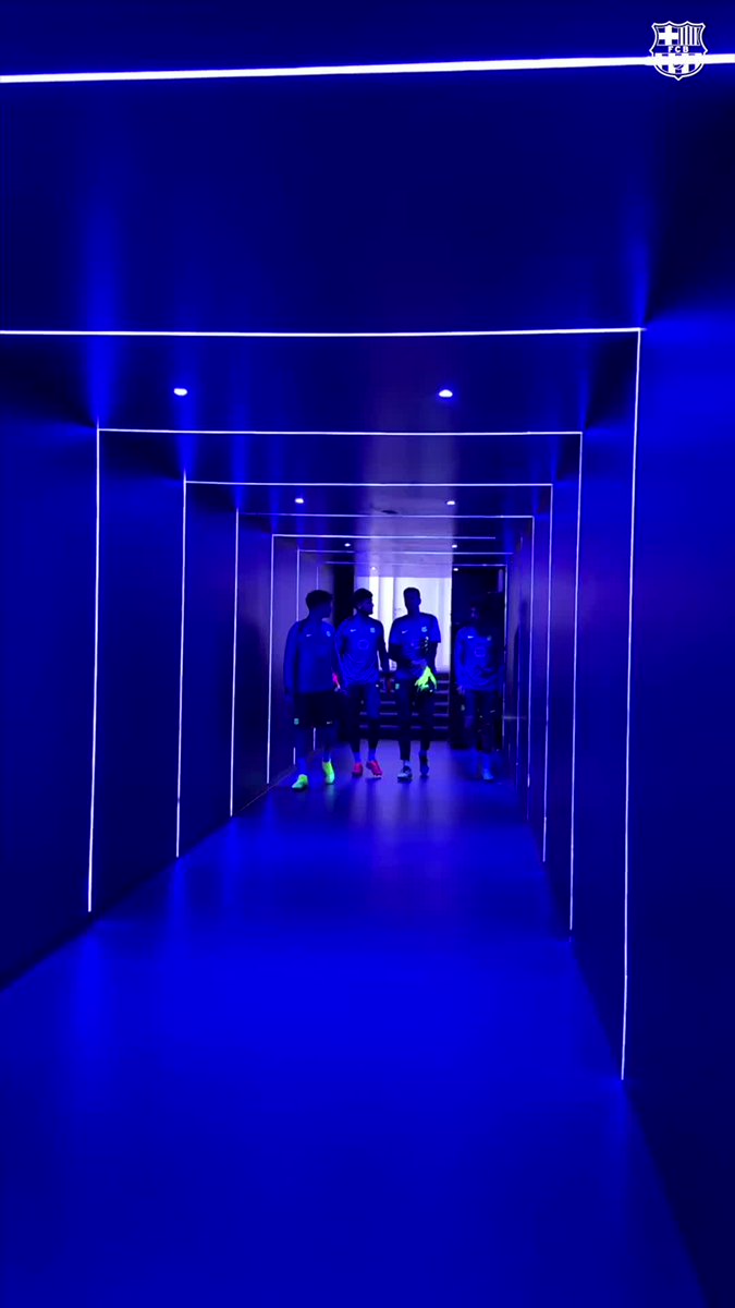 When the lights go blue, we go Barça. #InterBarça UEFA Champions League