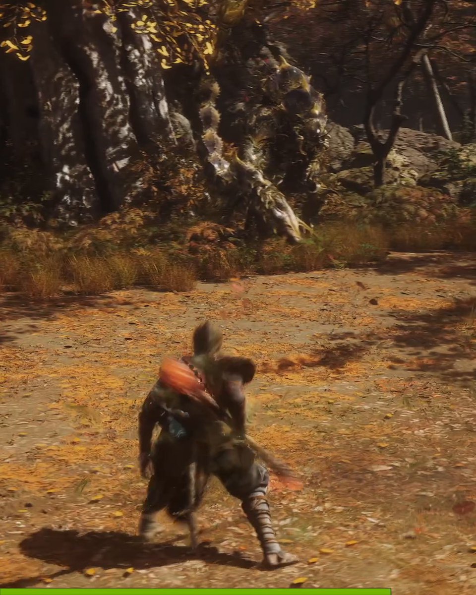Destined Ones, multiply performance in Black Myth: Wukong with NVIDIA DLSS 4 with Multi Frame Generation. 🎥: vicenteprod.bsky.social #RTXON