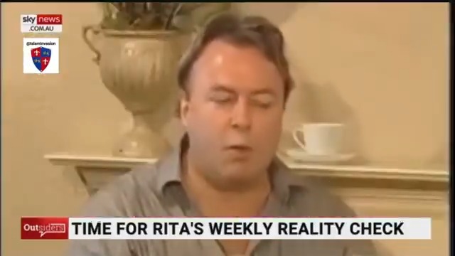 “You will be told that you can’t complain”!! 🤫 Rita Panahi: Christopher Hitchins already warned us in 2009! Islamophobia is their gag. We won’t be silenced!