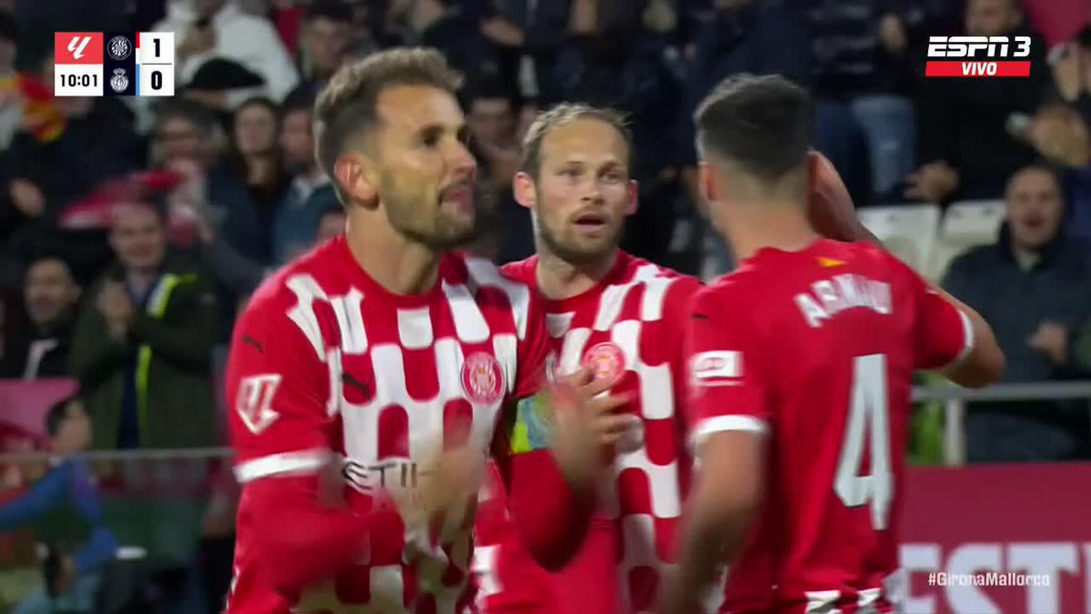 🇺🇾💥 GOL del incansable matador del tala. Christian Stuani pone el 1-0 de Girona ante Mallorca.