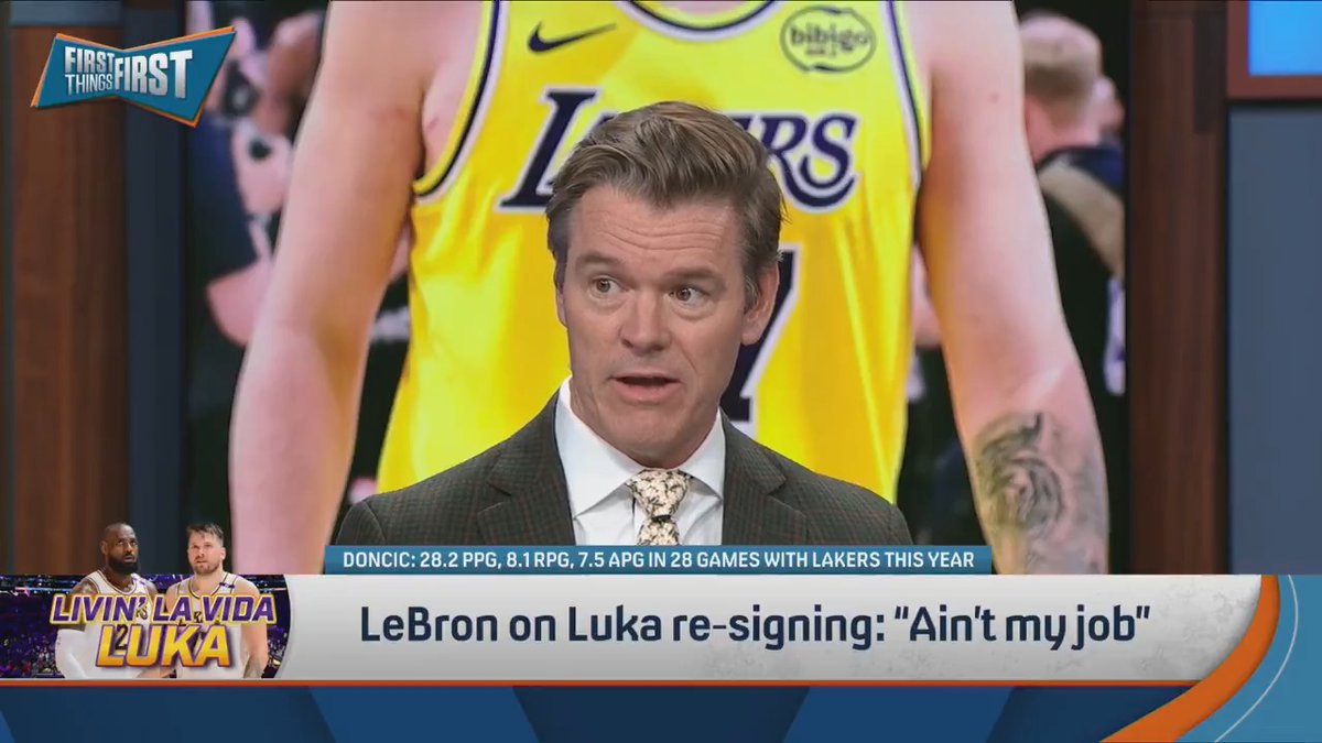 “I had it at 0% LeBron leaves. And then I saw the Cavs lose Game 1 and I’m like ok, it’s 1%... But I think he just wants to keep playing with the Lakers.” — nick wright