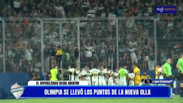 🤩¡El #ClásicoTigoSports desde adentro! 📹Con la cámara exclusiva de #SportivísimoPY, tuvimos otra perspectiva del duelo disputado en La Nueva Olla, donde el Franjeado se llevó los tres puntos.