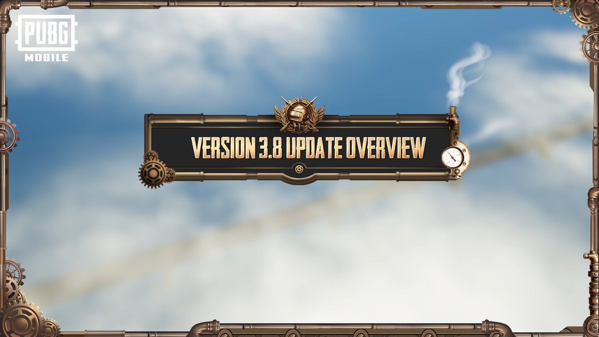 PUBG MOBILE's new version Steampunk Frontier will be available on 5/8! Check out the version 3.8 with updates to Themed gameplay, Classic gameplay, Metro Royale, World of Wonder, and the Home gameplay now! Get ready everyone! Dawn of the steam era! 📲 #PUBGMOBILE #PUBGM380 #PUBGMxAttackOnTitan #AttackOnTitan #AOT