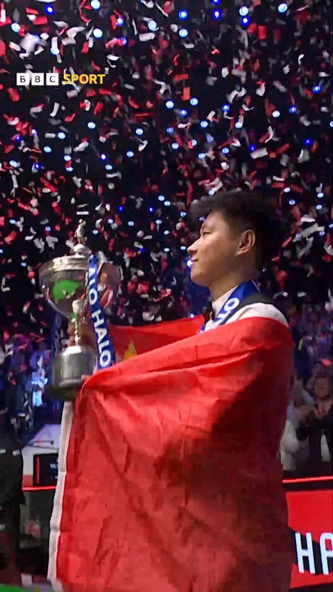 A World Champion is born 🙌 The moment Zhao Xintong secured his first Crucible crown 👑