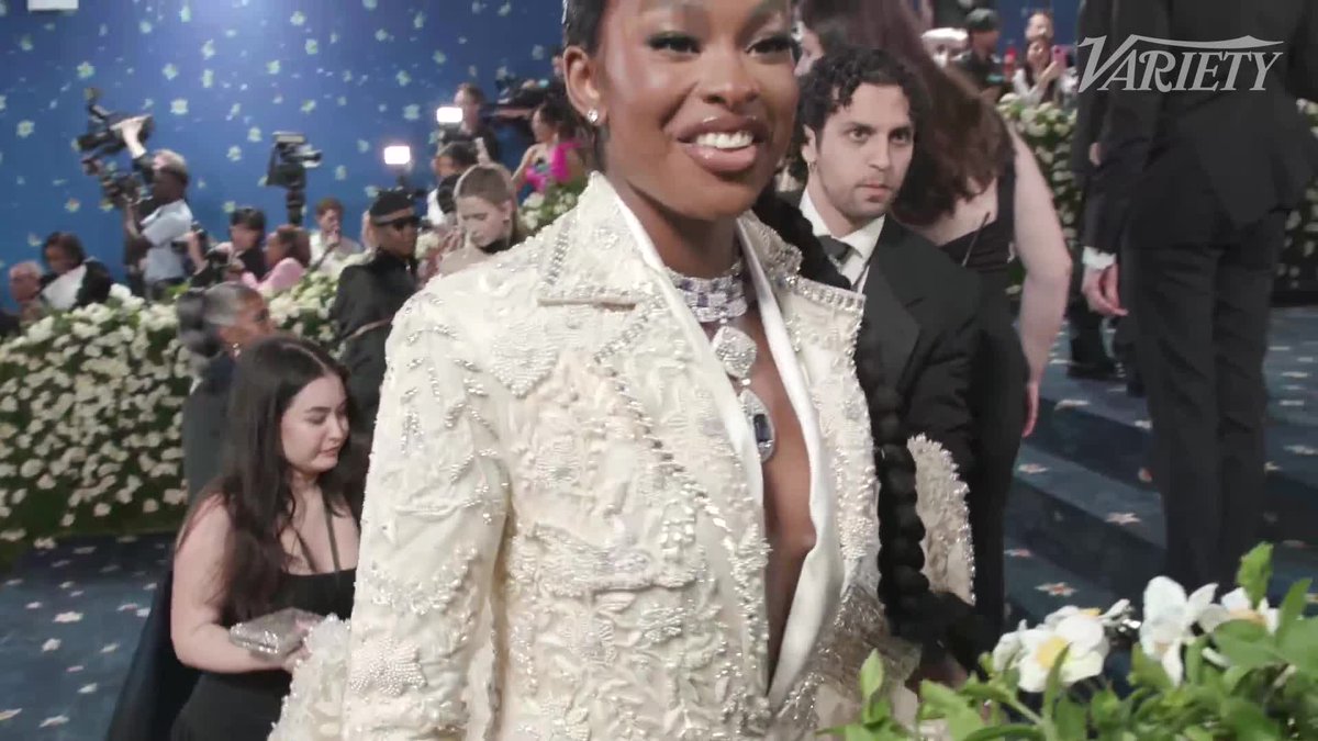 Coco Jones on collaborating with Manish Malhotra for her look at the #MetGala: "He's an amazing designer from India, and we got to, across the globe, figure out this look." Variety On the Carpet presented by @PaneraBread