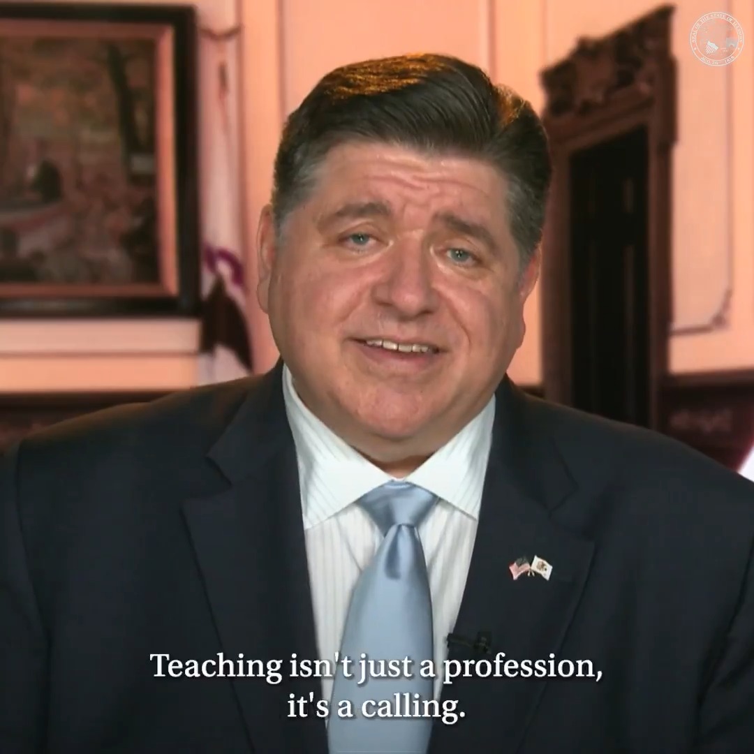 Happy Teacher Appreciation Week, Illinois! To all of our teachers: thank you for believing in our children, lighting the path ahead, and helping shape our great state's future. Each day, you step into your classrooms with a mission to inspire — and you do, again and again.