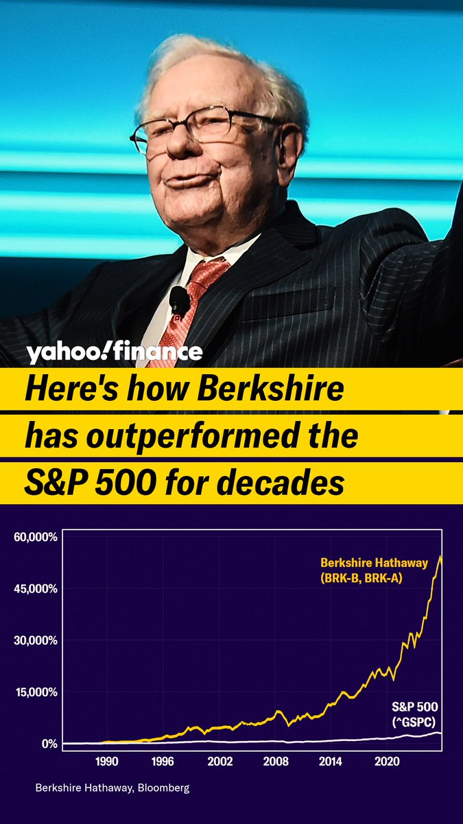 Here's how Berkshire has outperformed the S&amp;P 500 for decades: