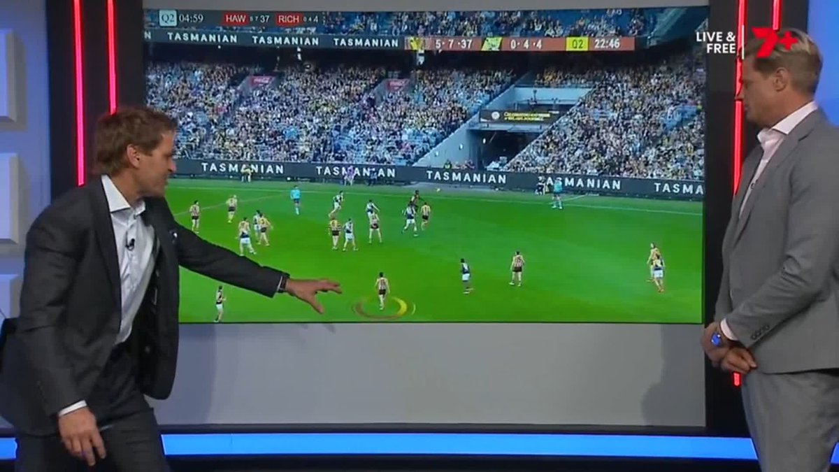 "Who's working harder here? These are senior Richmond players not digging in." Kane and Rooey analyse Richmond's transition defence against Massimo D'Ambrosio.
