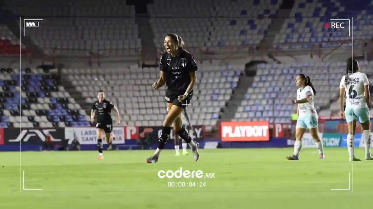 ¡El gol de Christina Burkenroad, el gol que abre el marcador! ⚽️🔥👊🏼 #LenteRayado Codere.mx