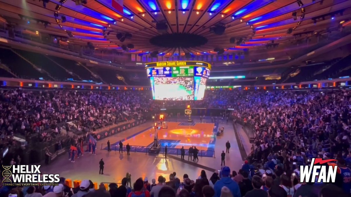 Knicks take Game 1 and the Garden is Erupting! #NewYorkForever Credit: Peter Schwartz