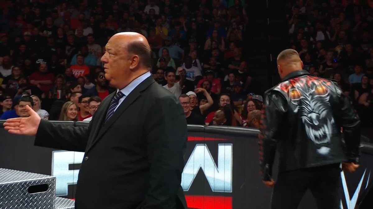 the vocal stylings of Paul Heyman singing the song of Seth Rollins