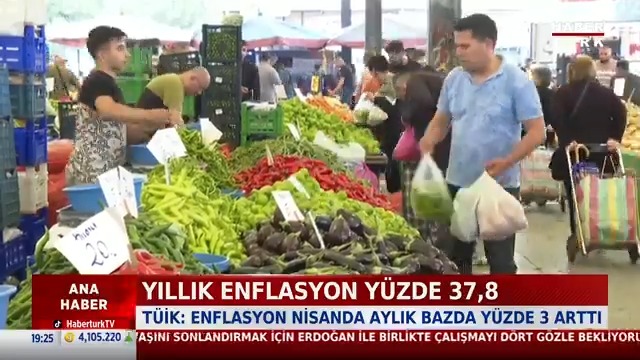 Yıllık enflasyon yüzde 37,8... Yıllık artışta eğitim zirvede.