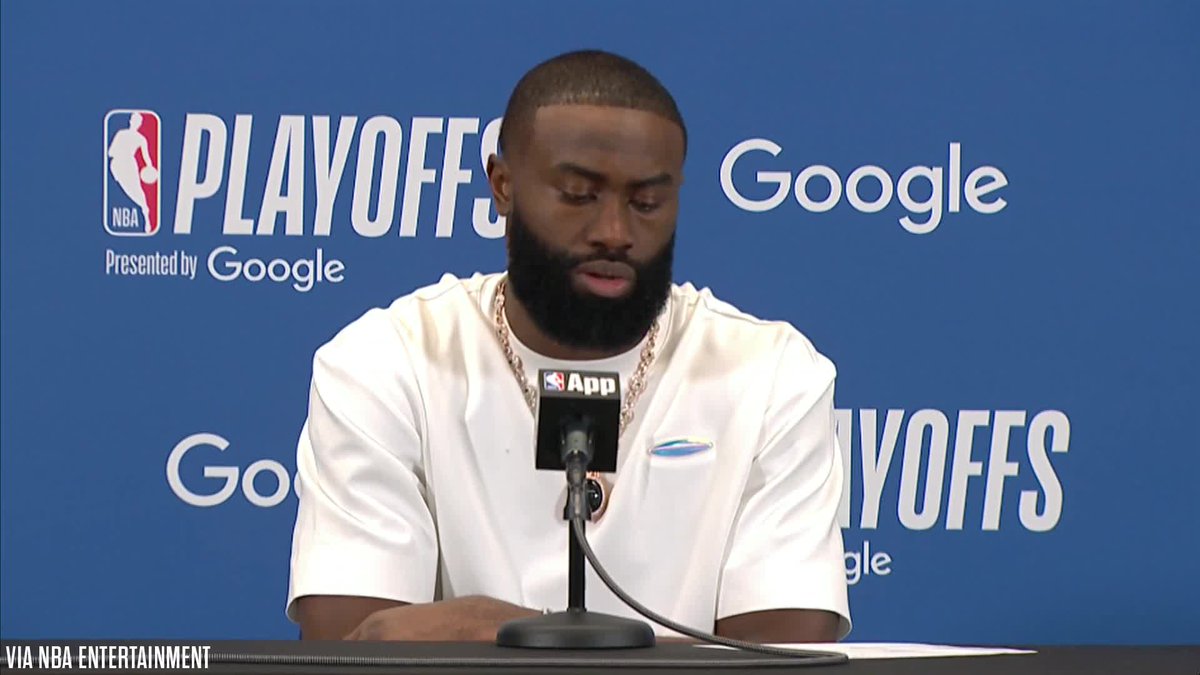 "We had a historic night of missed three-pointers, etc. We'll take a look and kind of see what the energy was. In reality, you've almost got to have a short-term memory, throw it away, get ready for Game 2. We don't have time to let stuff carry over." - Jaylen Brown
