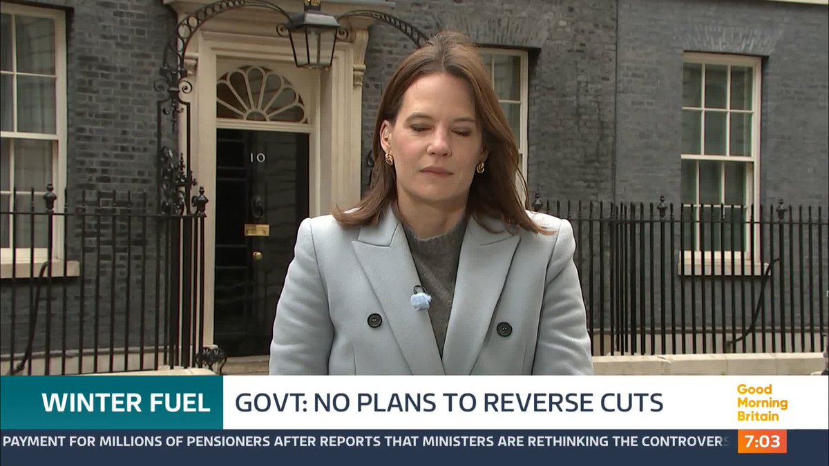 Downing Street has told this programme it has no plans to reverse cuts to the Winter Fuel Payment for millions of pensioners, after reports this morning that ministers are rethinking the controversial policy. @louisajamesitv has more.