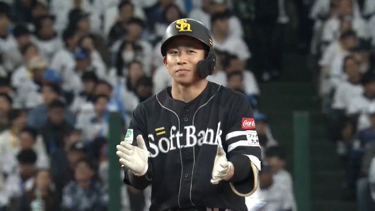 大量得点はこの男の積極打撃から📣 #野村勇 本日3の3💯ここ10打数で6本目のヒット👀 おトクな年額プランキャンペーン実施中! 詳しくはこちら ▶️: #sbhawks #パリーグ #ベースボールLIVE