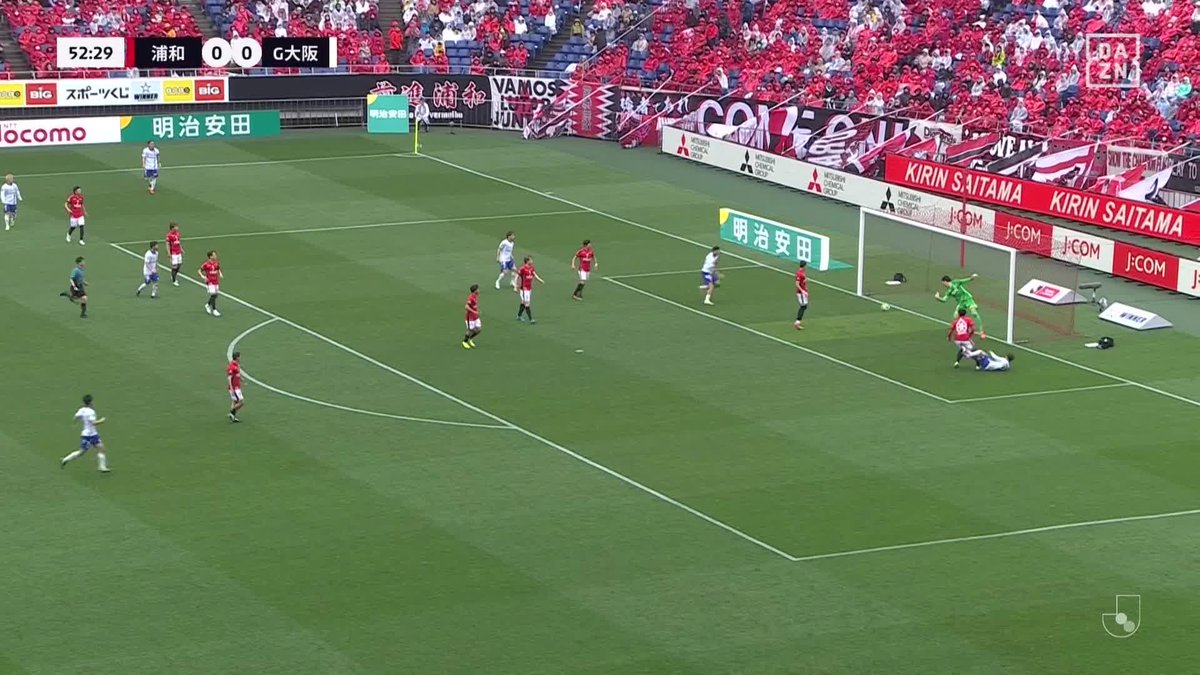 #モーメントブースター でシェアして盛り上がれ!​ ⚽️ゴール (52:30) 👟山下 諒也​​ 🆚浦和レッズ vs ガンバ大阪 ​📺​DAZNでライブ配信中​ #DAZN #FanZone