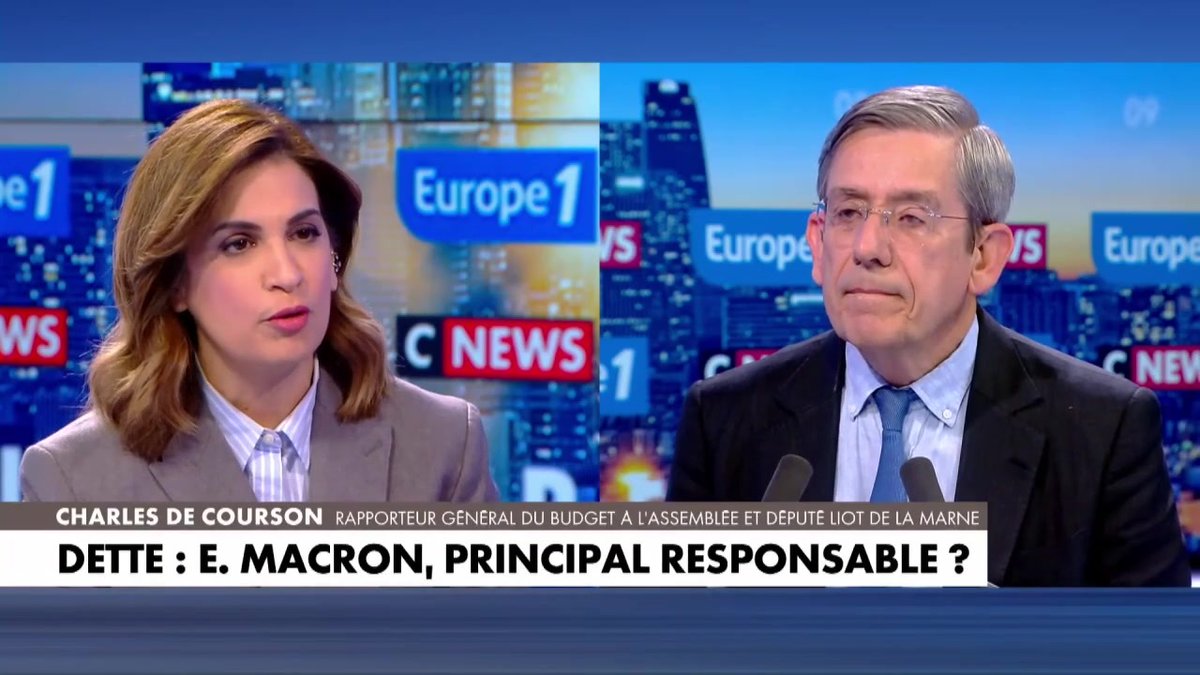 "J'ai des amis chefs d'entreprises qui me disent qu'ils n'ont jamais aussi bien gagné leur vie en faisant rien" déclare Charles de Courson #LaGrandeITW #Europe1